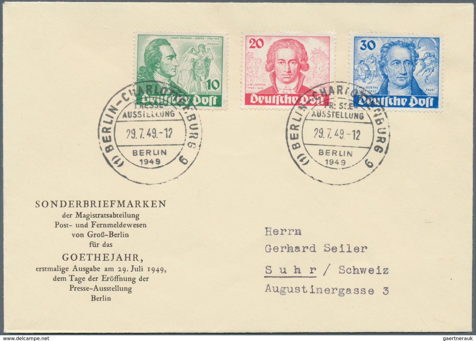 Berlin: Ab 1949. Tolle Partie Früher, Guter Briefe, Dabei 61/63 FDC, 4x 72/73 FDC, 4x 87 FDC, 3x 80/ - Ungebraucht