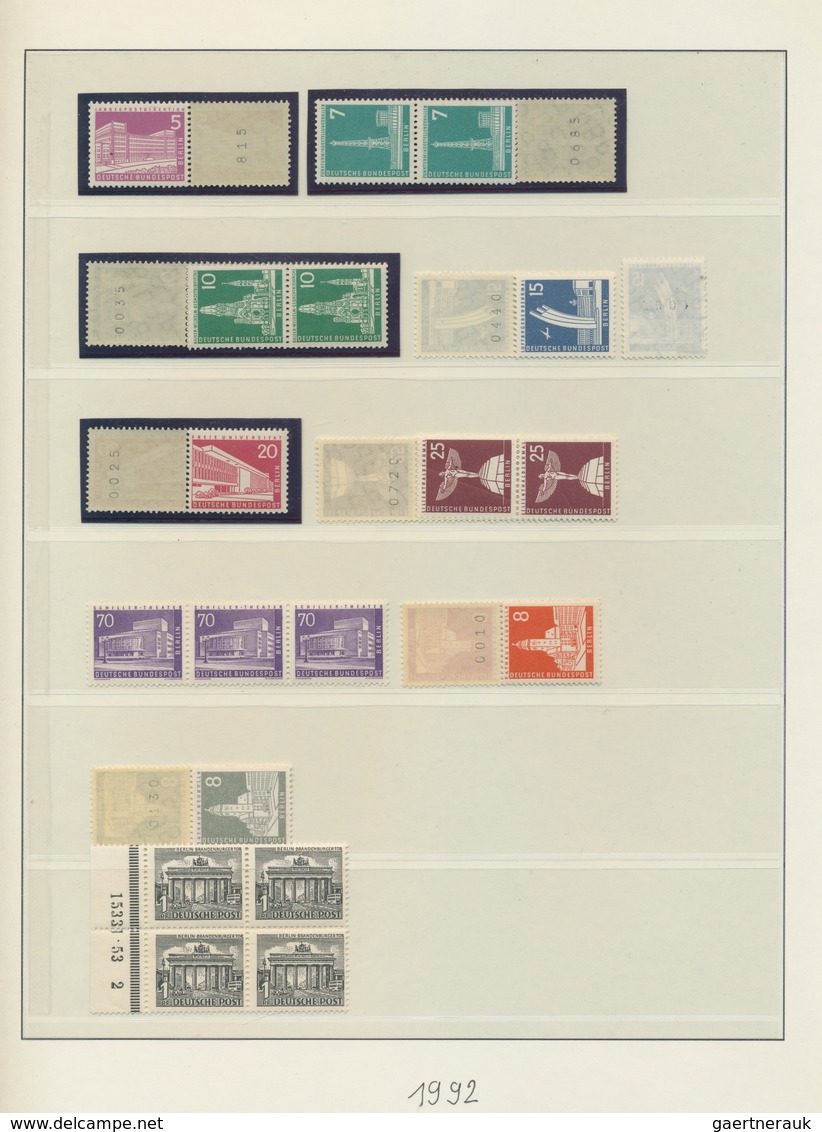 Berlin: 1950/1990, Reichhaltiger Und Vielseitiger Spezial-Sammlungsbestand Mit Meist Dauerserien In - Unused Stamps