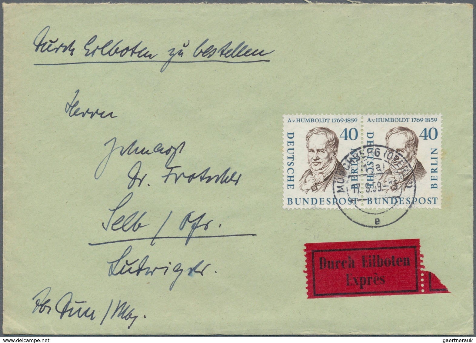 Berlin: 1952/1960, Vielseitiger Posten Von Ca. 195 Briefen Und Karten Aus Alter Familien-Korresponde - Unused Stamps