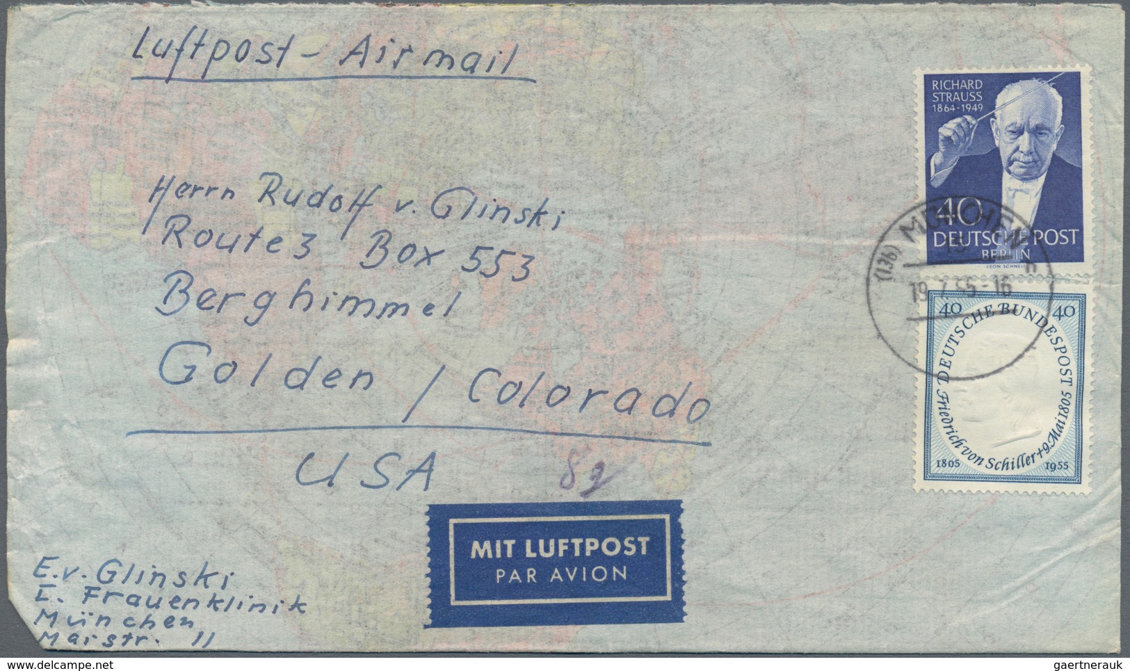 Berlin: 1952/1960, vielseitiger Posten von ca. 195 Briefen und Karten aus alter Familien-Korresponde