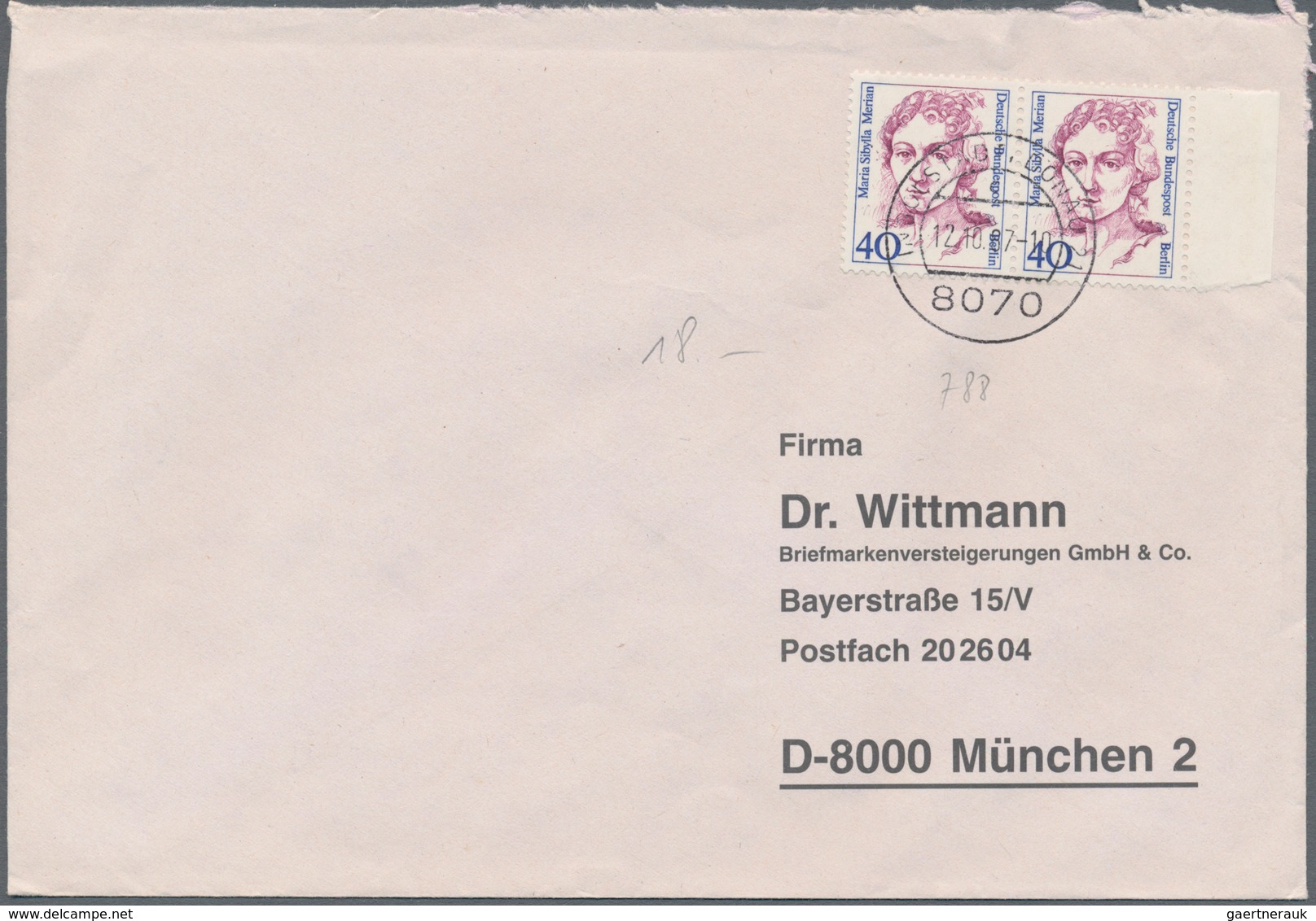 Berlin: 1980/1991 (ca.), Vielseitiger Bestand Von über 250 Briefen Und Karten Aus Firmen-Korresponde - Unused Stamps