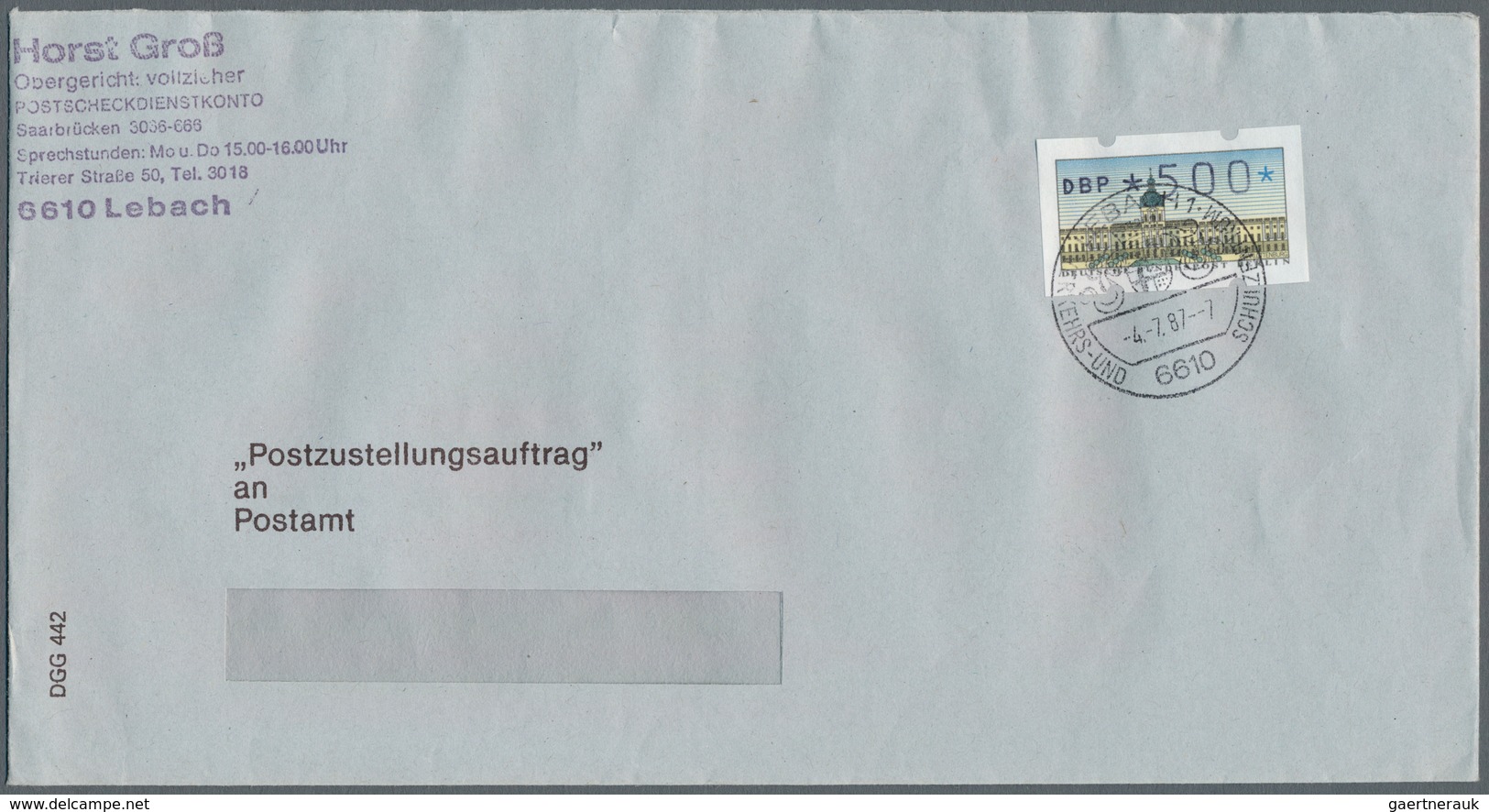 Berlin: 1988/1992, Partie Von Ca. 127 Bedarfsbriefen, Meist Gerichtsvollzieher-Zustellungsaufträge, - Unused Stamps