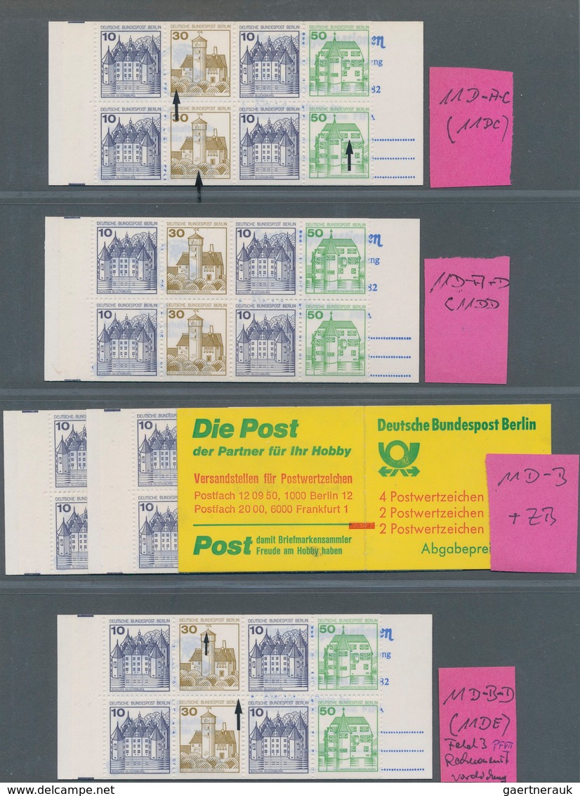 Berlin - Markenheftchen: 1974/1989, Postfrische Sammlung Von 84 Markenheftchen Von Unfallverhütung B - Markenheftchen