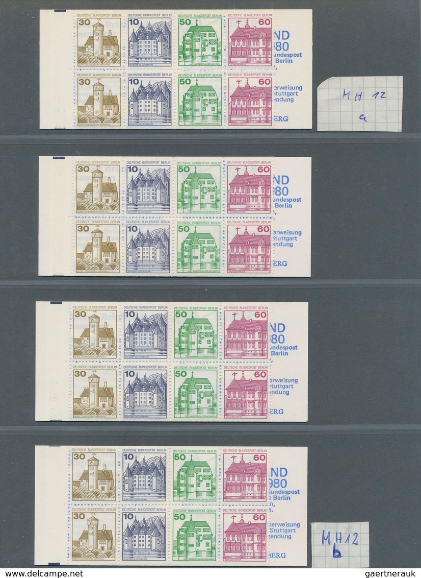 Berlin - Markenheftchen: 1974/1989, Postfrische Sammlung Von 84 Markenheftchen Von Unfallverhütung B - Carnets