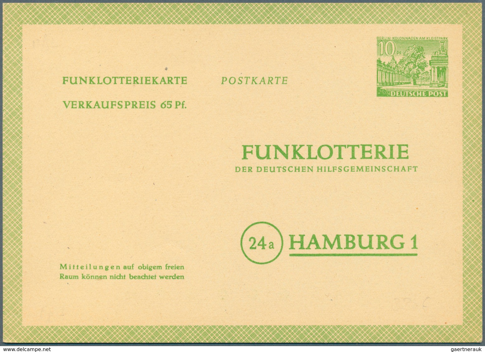 Berlin - Ganzsachen: 1948/1967. Spannende Sammlung von 109 nur versch. POSTKARTEN, oft doppelt gesam