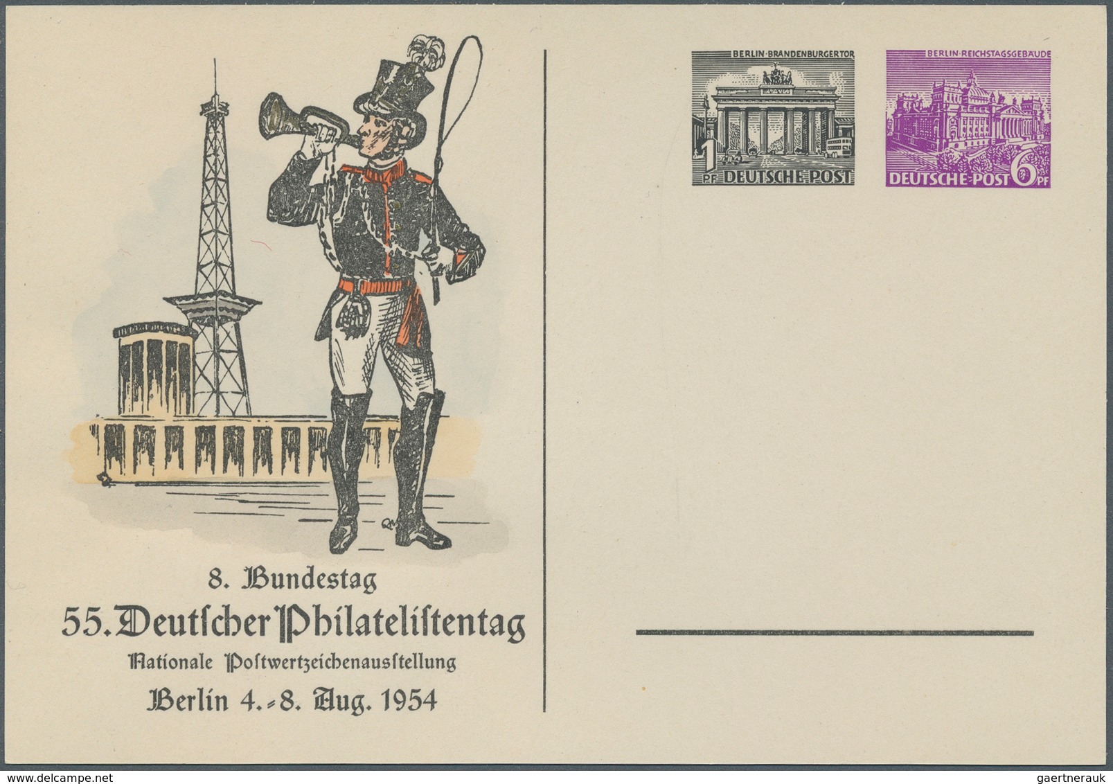 Berlin - Ganzsachen: 1951/90 Sammlung Ca. 595 Meist Ungebrauchte Privatpostkarten, Starker Teil Früh - Sonstige & Ohne Zuordnung