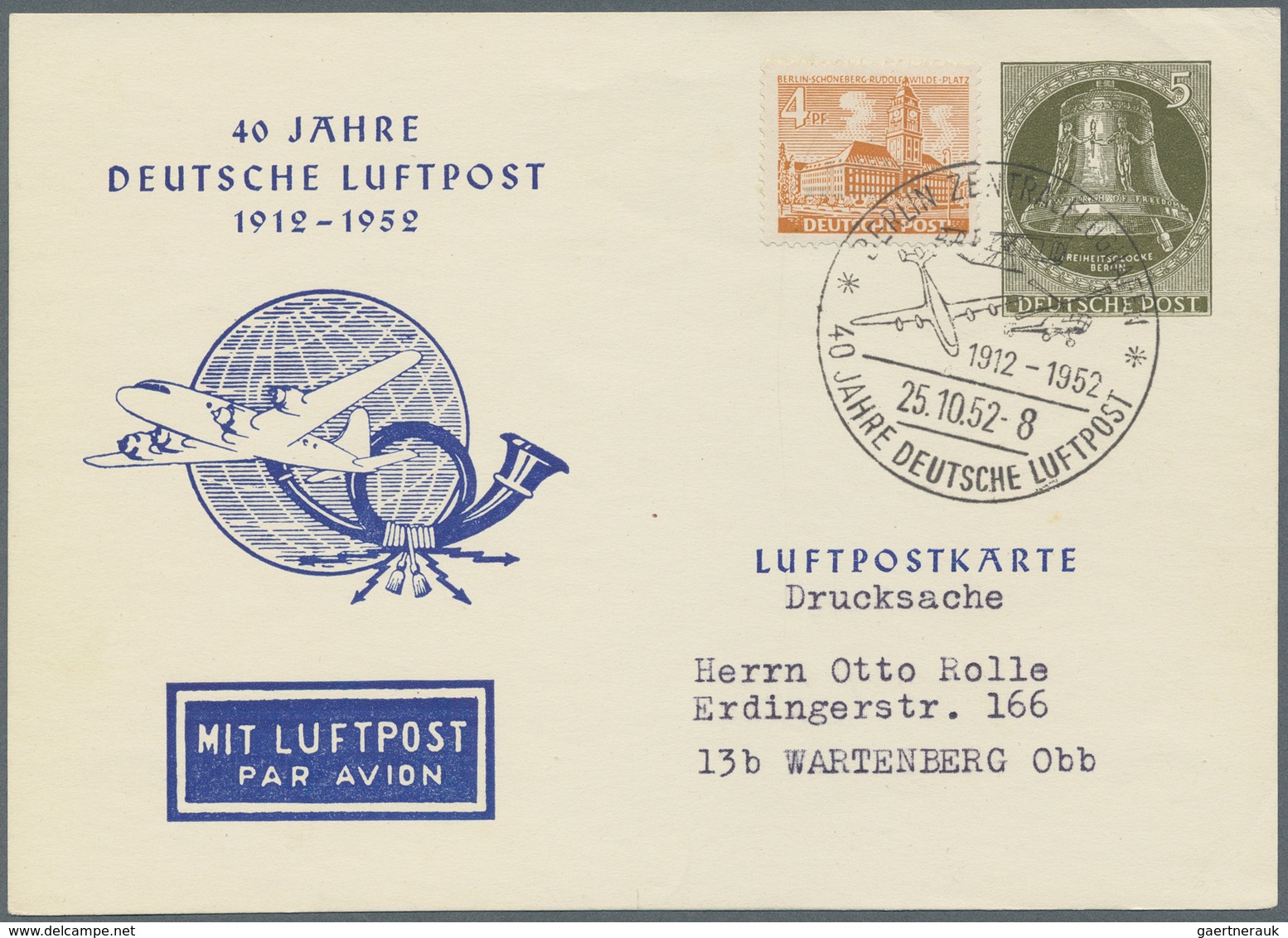Berlin - Ganzsachen: 1951/90 Sammlung Ca. 595 Meist Ungebrauchte Privatpostkarten, Starker Teil Früh - Other & Unclassified