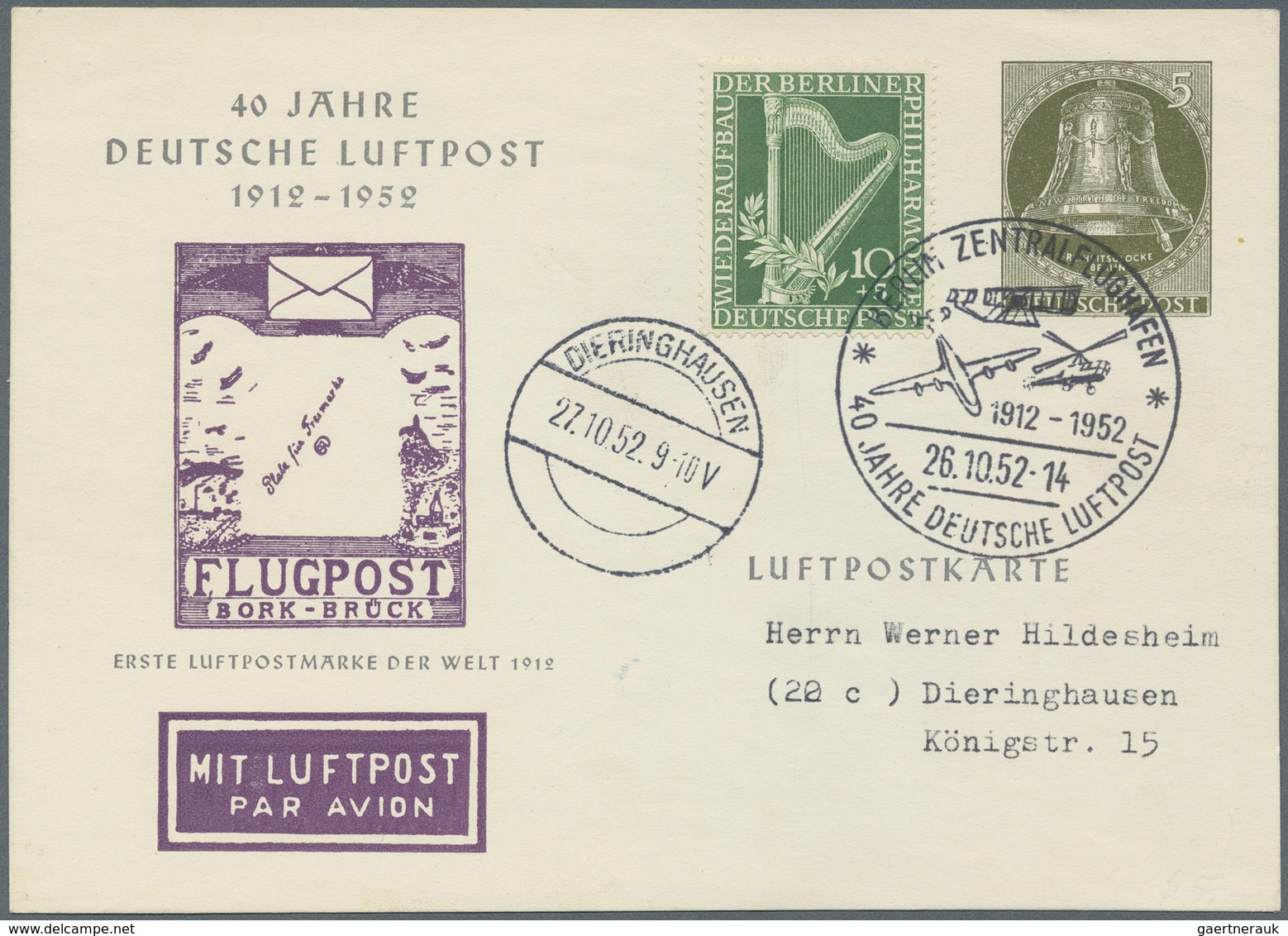 Berlin - Ganzsachen: 1951/90 Sammlung Ca. 595 Meist Ungebrauchte Privatpostkarten, Starker Teil Früh - Sonstige & Ohne Zuordnung