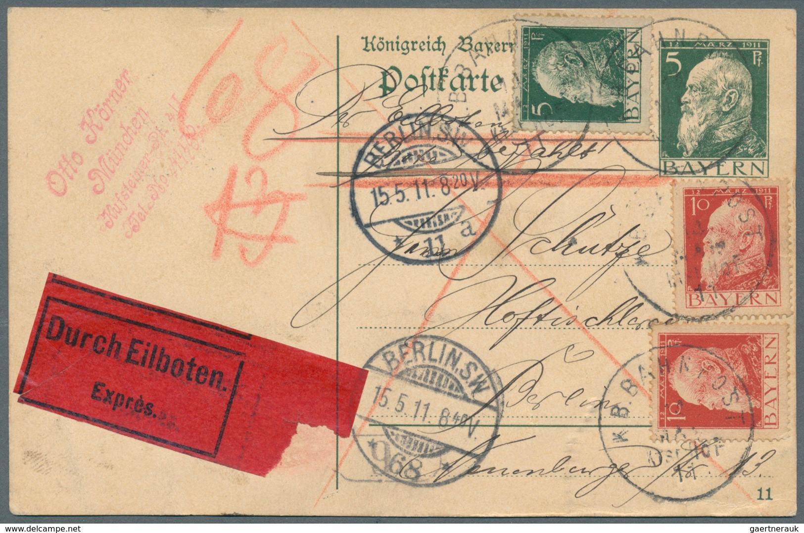 Berlin - Postschnelldienst: 1877/1963, Ausstellungsmäßig Aufgezogene, Spezialisierte Sammlung Der Ro - Lettres & Documents