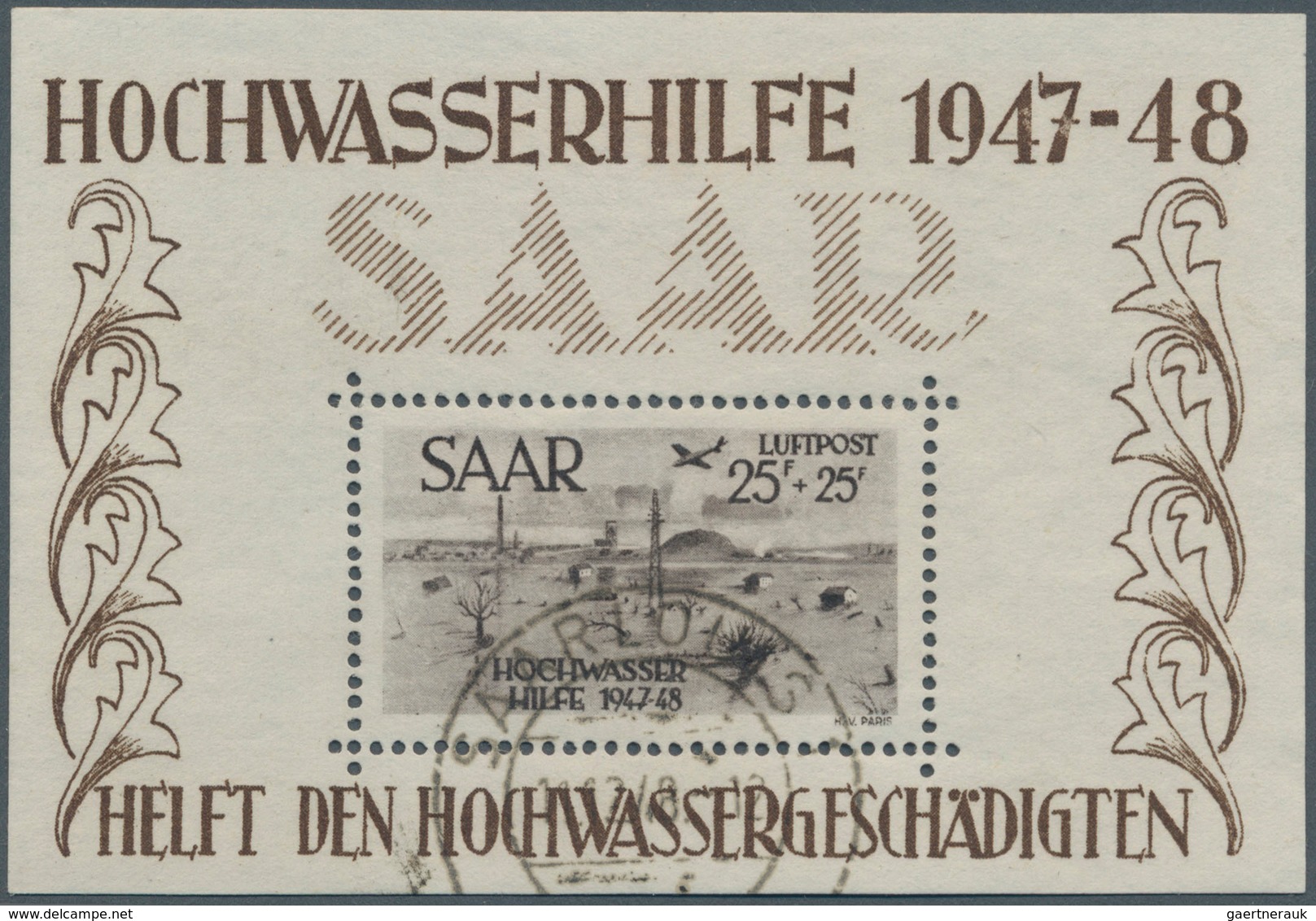 Saarland (1947/56): 1947/1959, In Den Hauptnummern Komplette, Sauber Gestempelte Sammlung Incl. Bloc - Gebraucht