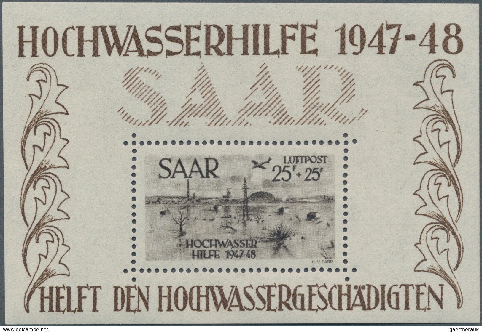 Saarland (1947/56): 1947/1959, Parallel In Beiden Erhaltungen Geführte Sammlung Im Ringalbum, Augens - Gebraucht