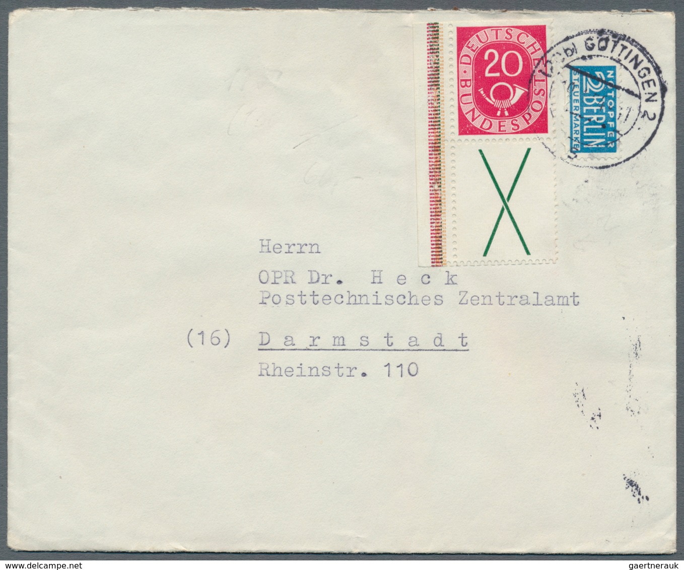 Bundesrepublik Deutschland: 1949/1960, Nette Partie Von über 50 Briefen Und Karten Mit Meist Sonderm - Collections
