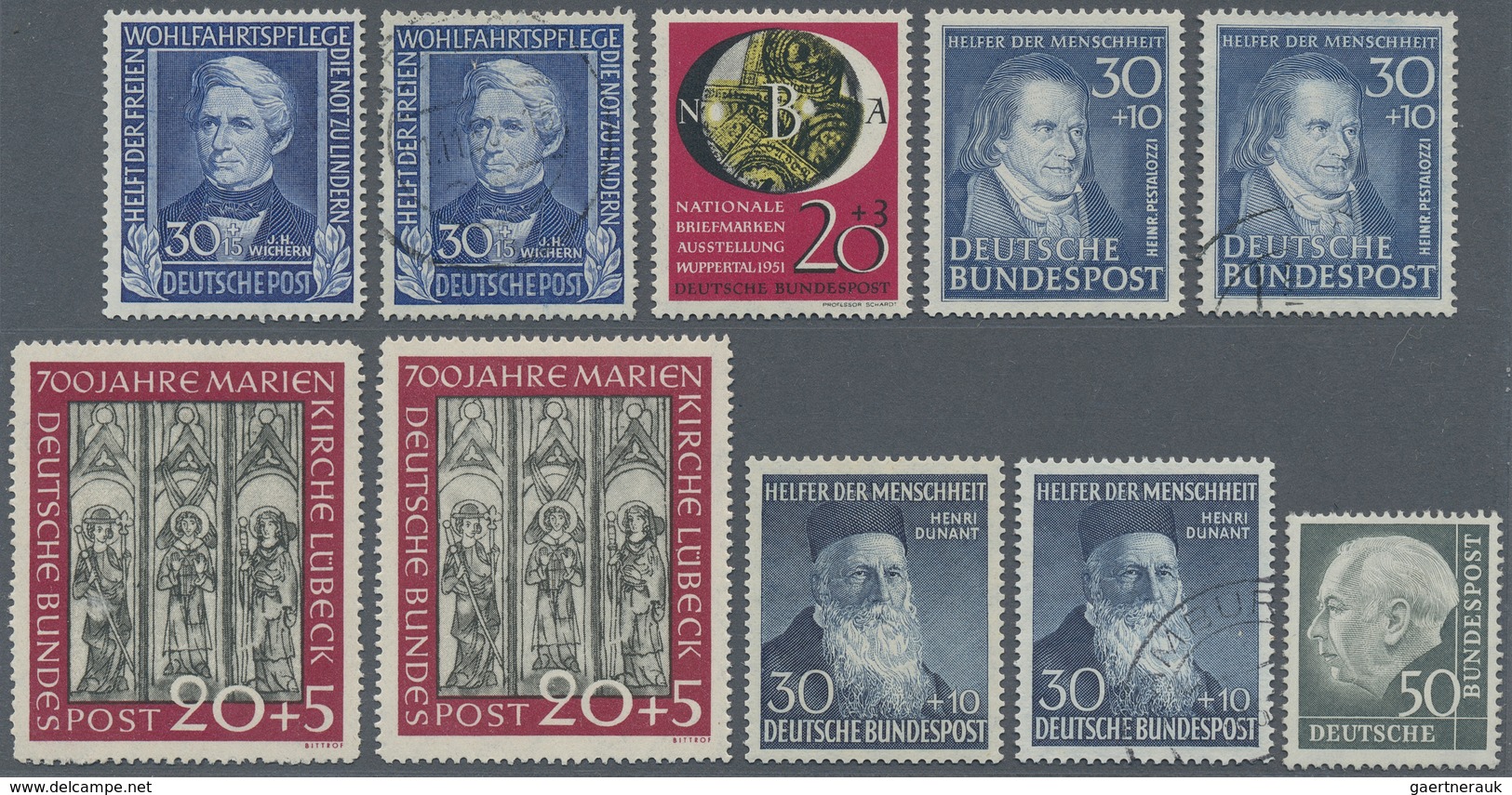 Bundesrepublik Deutschland: 1949/1965, Sammlung Fast Durchgängig Doppelt ** Und O Gesammelt Mit Viel - Collections