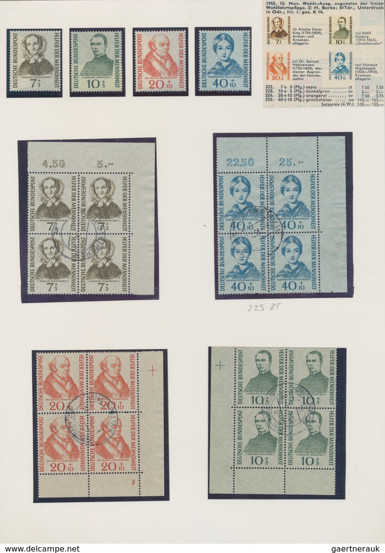 Bundesrepublik Deutschland: 1949/1990, umfangreiche Sammlung in neun Ringalben auf selbstgestalteten