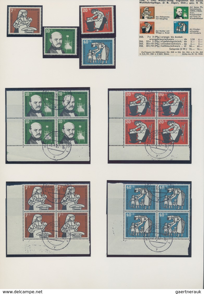 Bundesrepublik Deutschland: 1949/1990, umfangreiche Sammlung in neun Ringalben auf selbstgestalteten