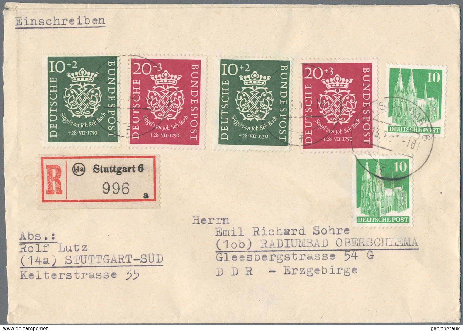 Bundesrepublik Deutschland: 1950/1960 (ca.), Netter Kleiner Posten Von Knapp 100 Belegen Mit U.a. Gu - Sammlungen