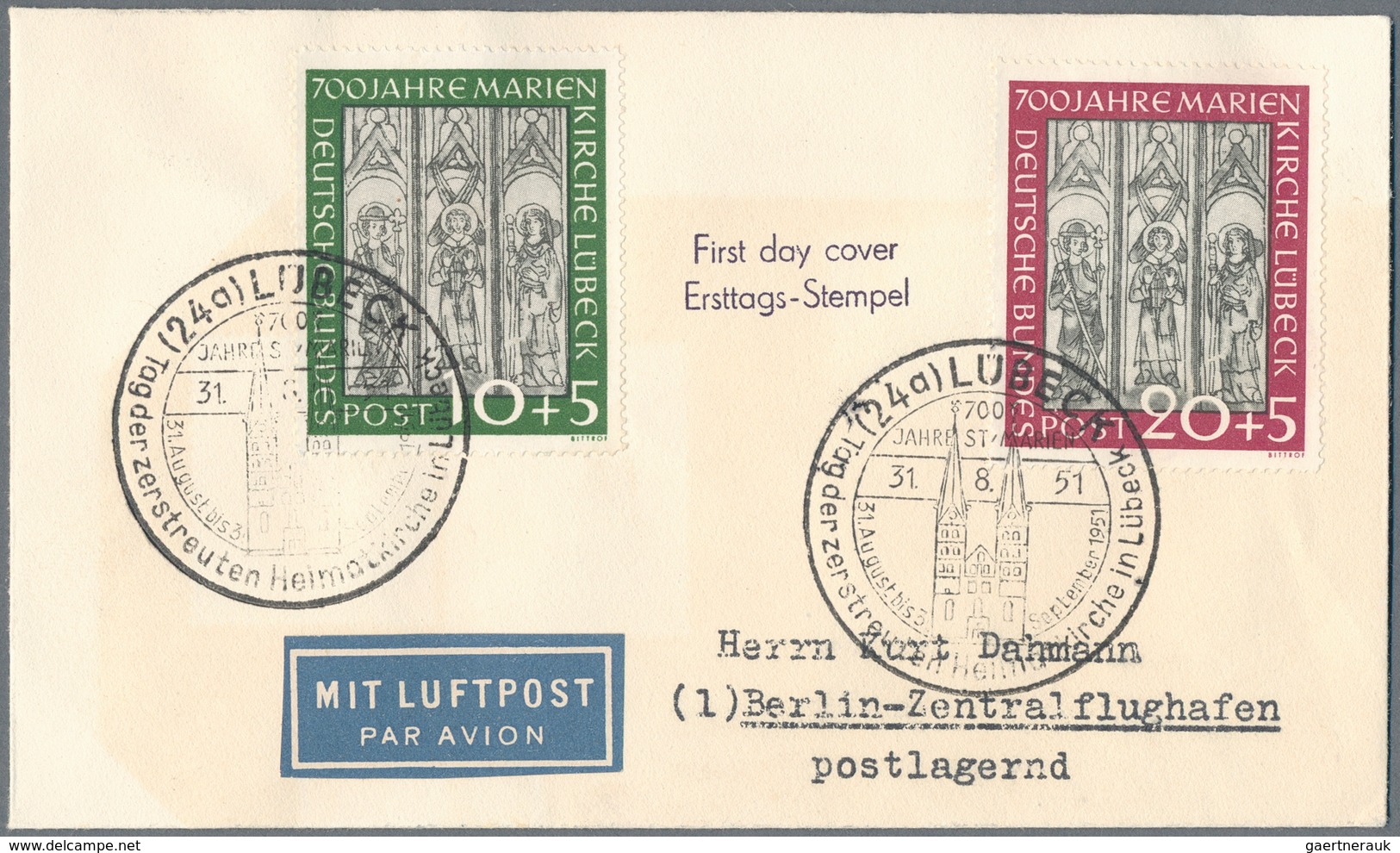 Bundesrepublik Deutschland: 1950/1960 (ca.), netter kleiner Posten von knapp 100 Belegen mit u.a. gu