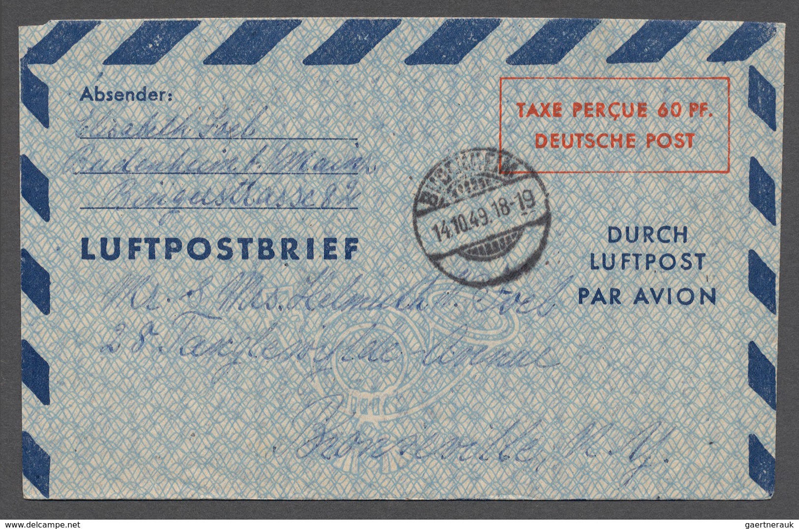 Bundesrepublik Deutschland: 1950/97, interessanter Posten mit 233 Ganzsachen, darunter Spitzenstücke