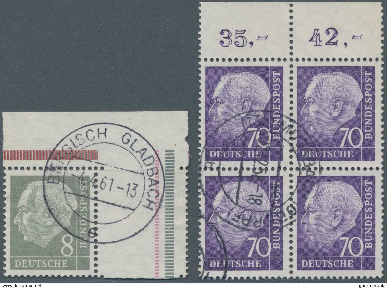 Bundesrepublik Deutschland: 1951/1961, Dauerserien Spezial, Saubere Partie Der Ausgaben Posthorn, He - Collections