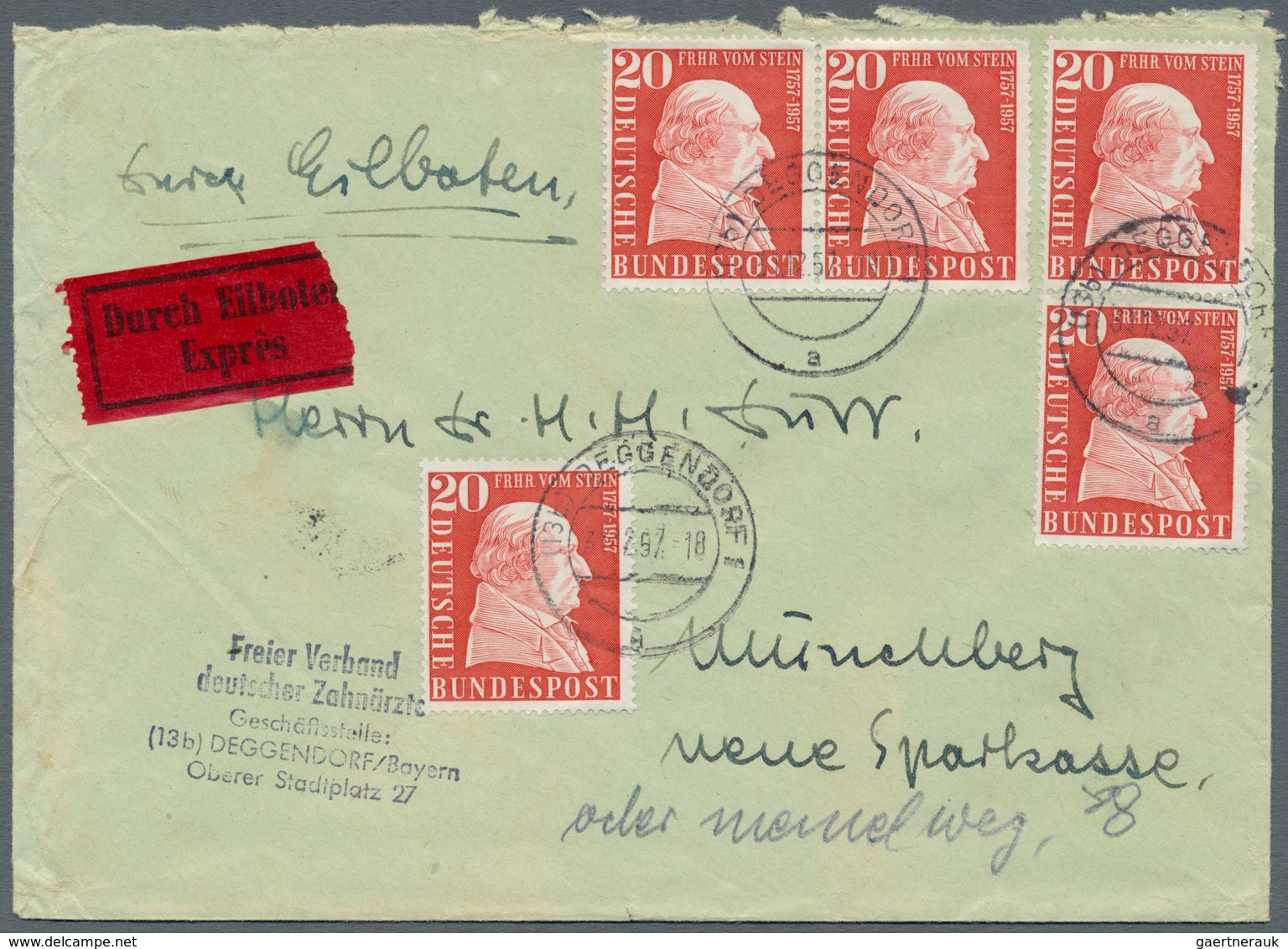 Bundesrepublik Deutschland: 1952/1960, Partie Von 62 Briefen/Karten Mit Sondermarken-Einzel- Und Meh - Collections