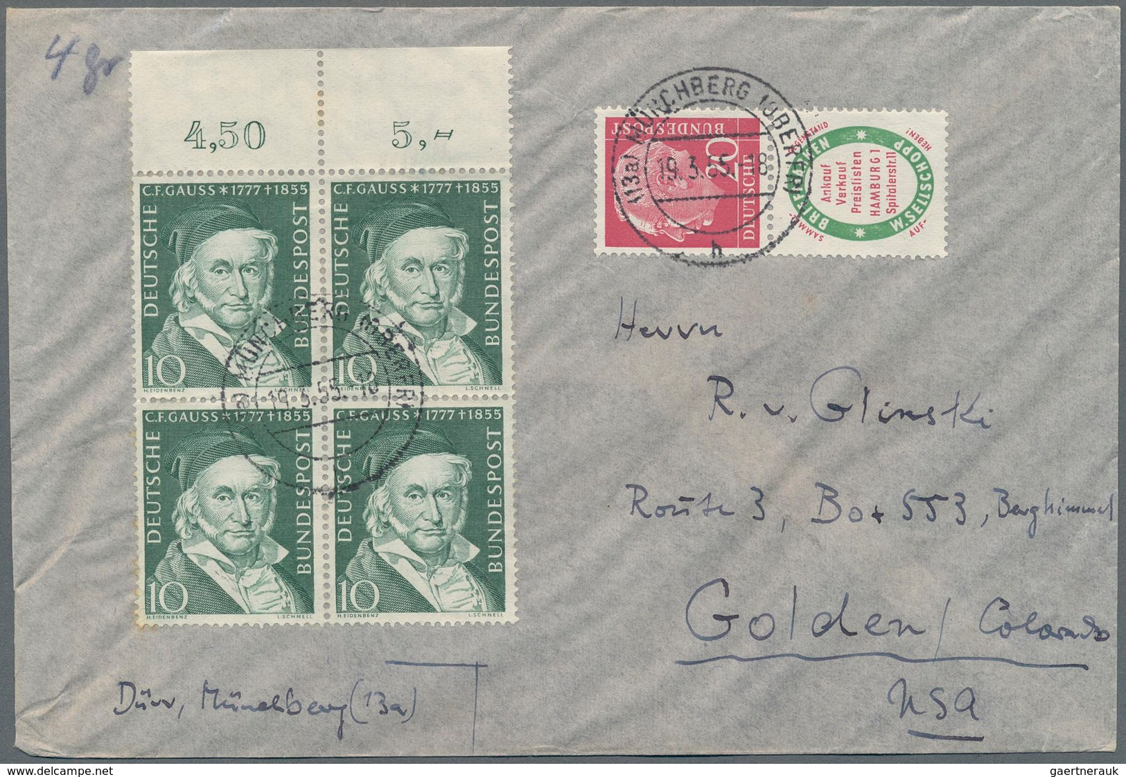 Bundesrepublik Deutschland: 1952/1961, Partie Von 25 Briefen/Karten Mit Sondermarken-Frankaturen (te - Collections