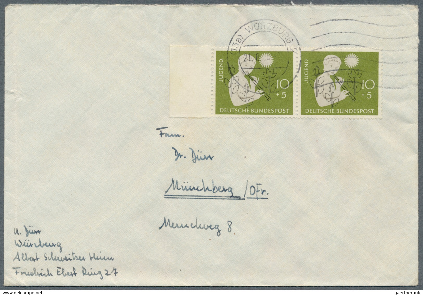 Bundesrepublik Deutschland: 1953/1961, Partie Von 61 Briefen/Karten Mit Sondermarken-Einzel- Und Meh - Collections