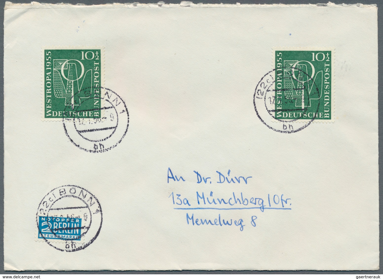 Bundesrepublik Deutschland: 1953/1961, Partie Von 61 Briefen/Karten Mit Sondermarken-Einzel- Und Meh - Collections