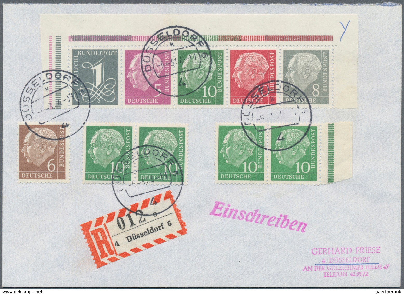 Bundesrepublik Deutschland: 1961/1982, Interessantes Konvolut Im Ringbinder, Dabei Heuss Lumogen Und - Sammlungen