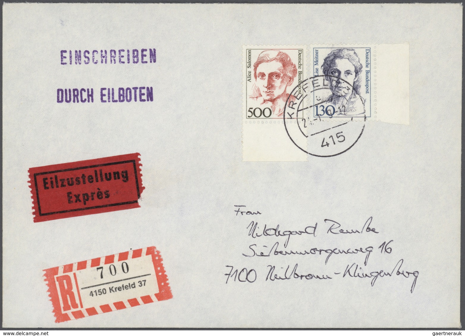 Bundesrepublik Deutschland: 1965/2005, DAUERSERIEN, Vielseitiger Posten Von Ca. 740 Briefen Und Kart - Collections