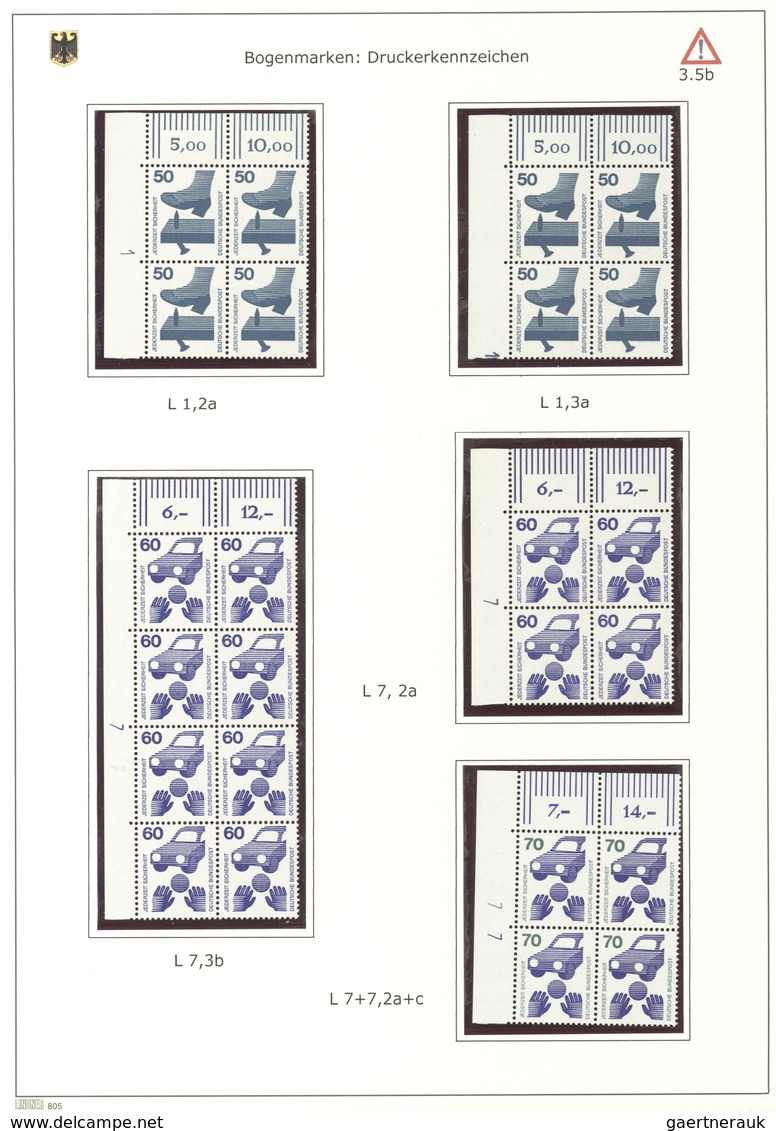 Bundesrepublik Deutschland: 1971/2014, Dauerserien Spezial, Umfassende Sammlung Der Ausgaben Unfallv - Collections