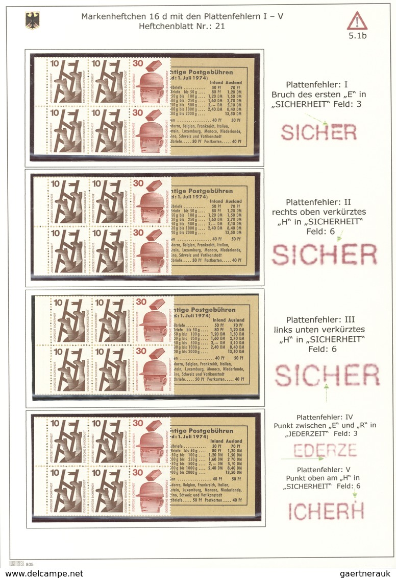 Bundesrepublik Deutschland: 1971/2014, Dauerserien Spezial, Umfassende Sammlung Der Ausgaben Unfallv - Collections