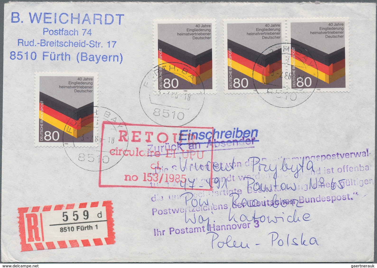 Bundesrepublik Deutschland: 1978/2001, Spezial-Sammlung "Moderne Philatelie" Mit Ca. 500 Briefen/Kar - Sammlungen