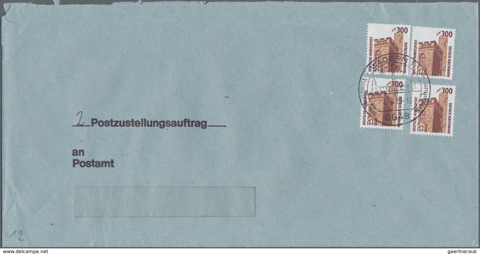 Bundesrepublik Deutschland: 1984/1992, Partie Von Ca. 96 Gerichtsvollzieher-Zustellungsaufträgen, Da - Sammlungen