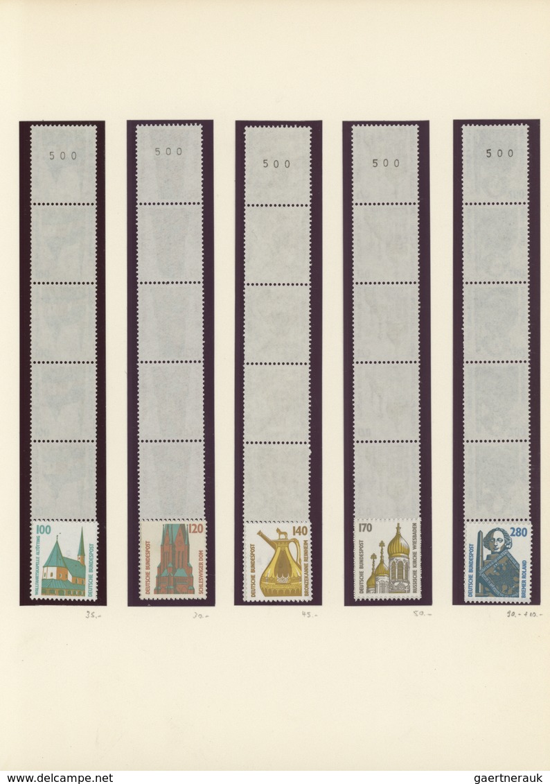 Bundesrepublik Deutschland: 1987/1998, Postfrische Spezialsammlung Der Dauerserien Sehenswürdigkeite - Collections