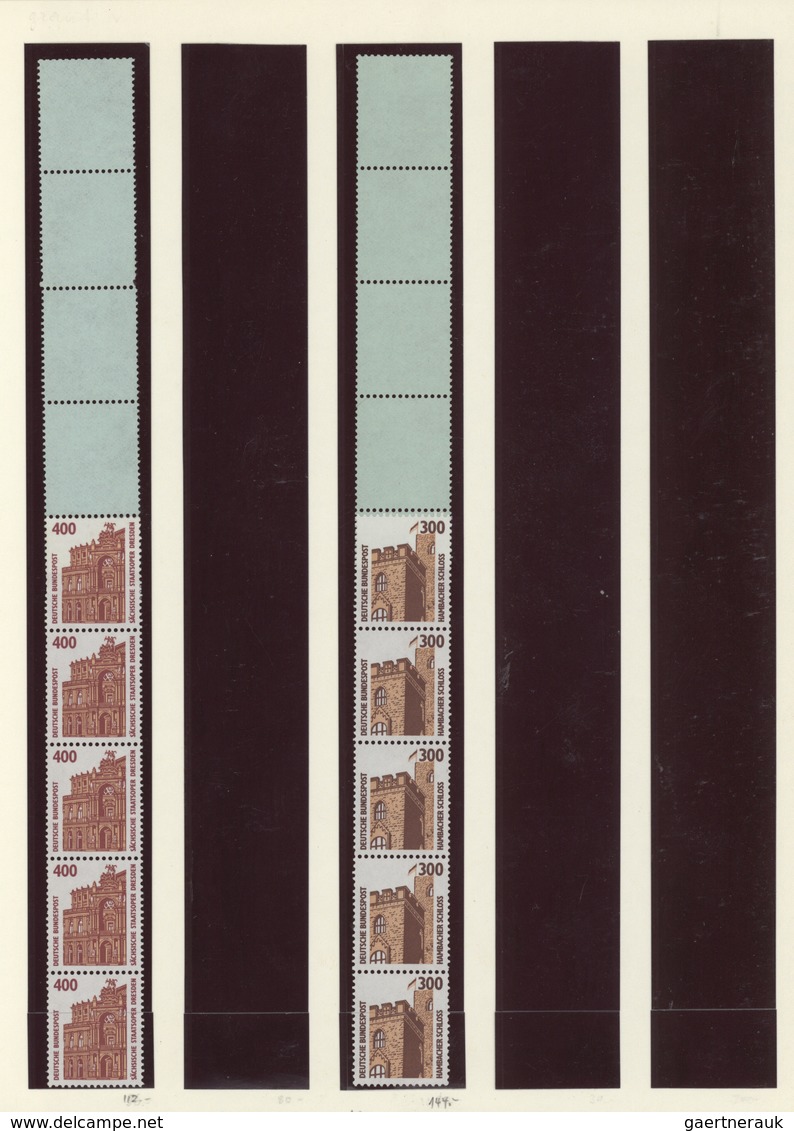 Bundesrepublik Deutschland: 1987/1998, Postfrische Spezialsammlung Der Dauerserien Sehenswürdigkeite - Sammlungen
