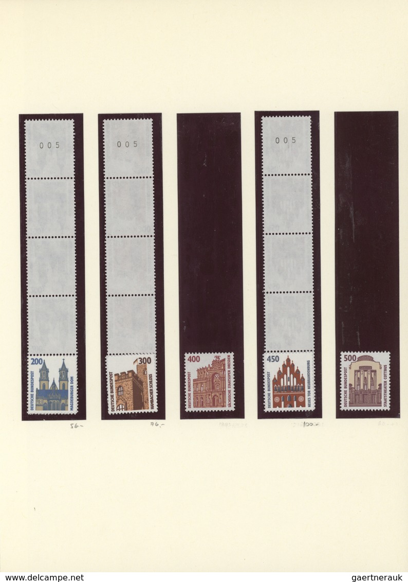 Bundesrepublik Deutschland: 1987/1998, Postfrische Spezialsammlung Der Dauerserien Sehenswürdigkeite - Sammlungen