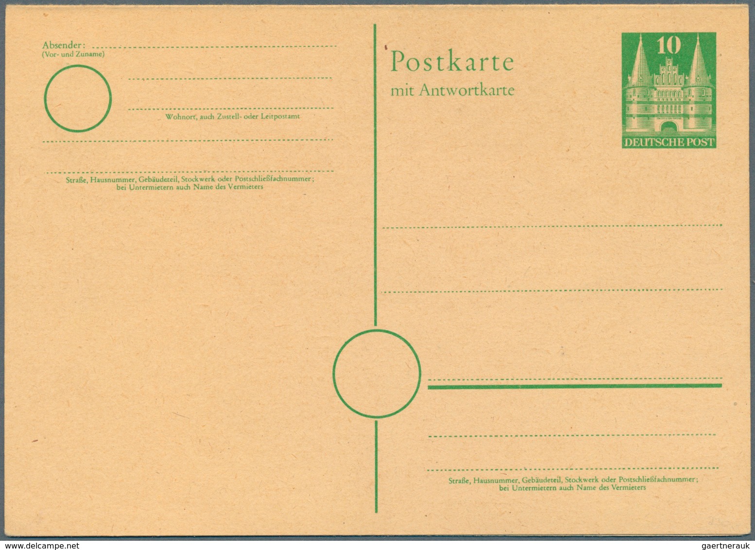 Bundesrepublik - Ganzsachen: 1948/1972. Mit Bizone. Lohnende Sammlung Von 44 Postkarten Und LP-Faltb - Autres & Non Classés