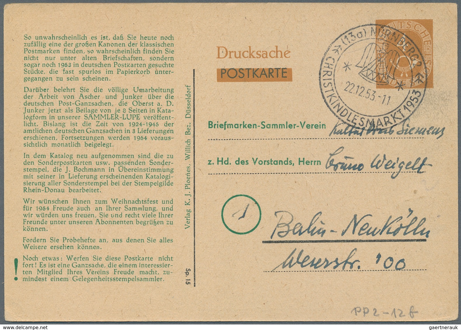 Bundesrepublik - Ganzsachen: 1950/98 Sammlung Ca. 481 überwiegend Ungebrauchte Privatpostkarten Incl - Sonstige & Ohne Zuordnung