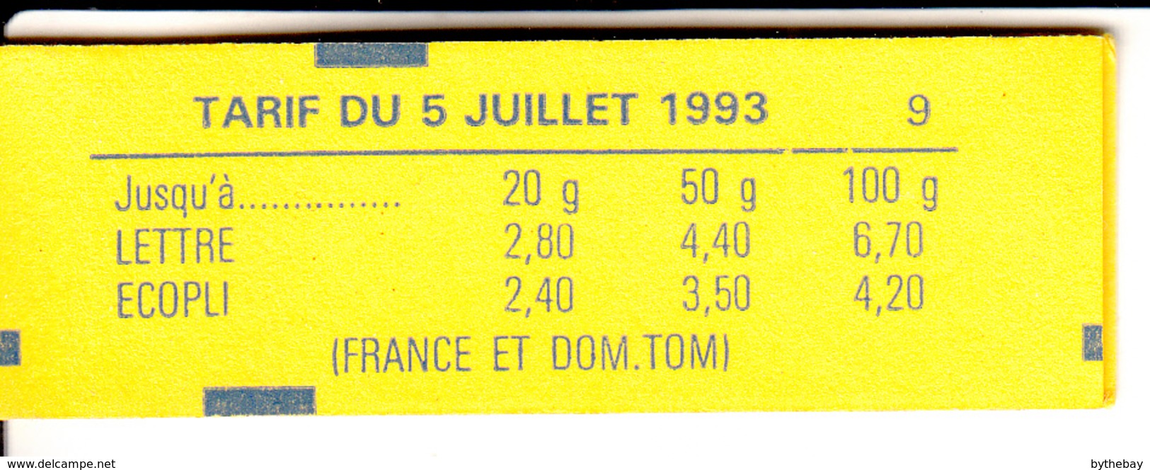 France 1993 MNH Sc #2347b,#2347c 20fr Booklet (2.50fr) Marianne, 70c Marianne - Autres & Non Classés