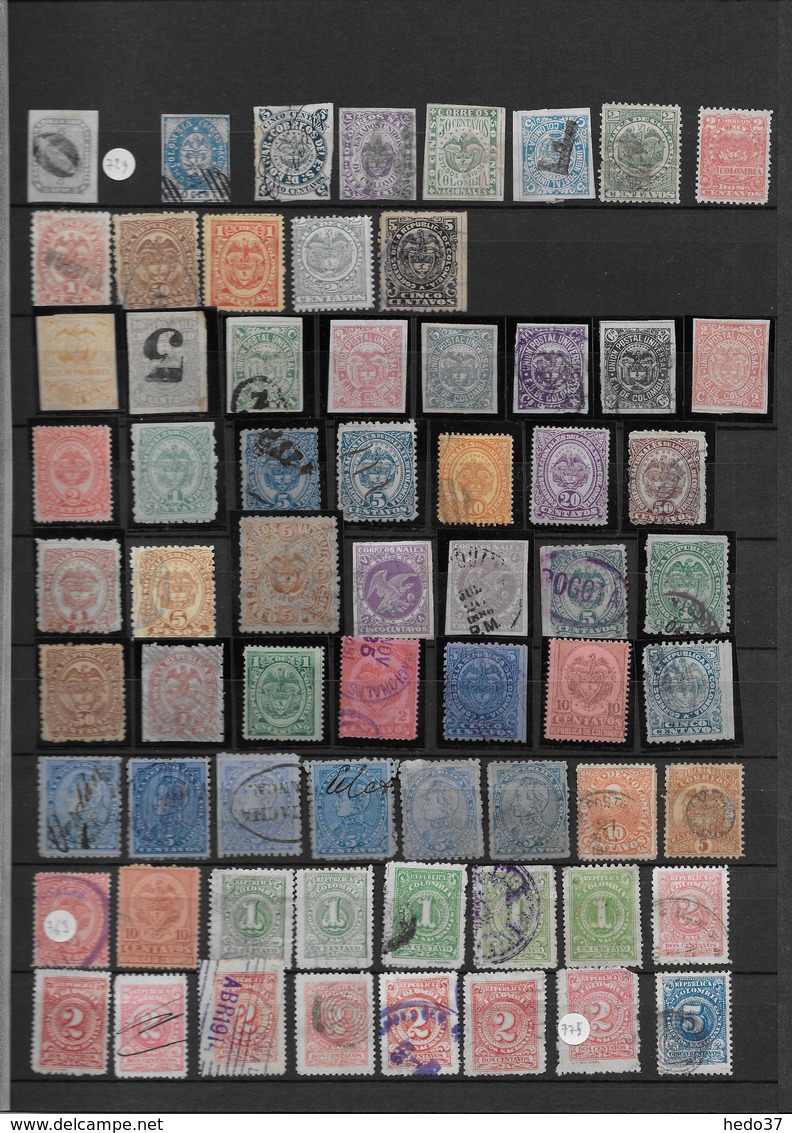 Colombie - Collection Timbres Anciens - Oblitérés/neufs * - B/TB - 10 Scans - Colombie