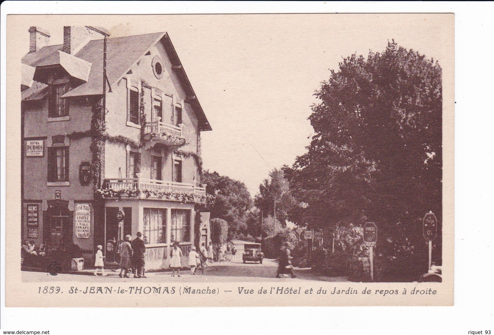1859 - St-JEAN-le-THOMAS - Vue De L'Hôtel Et Du Jardin De Repos à Droite - Altri & Non Classificati