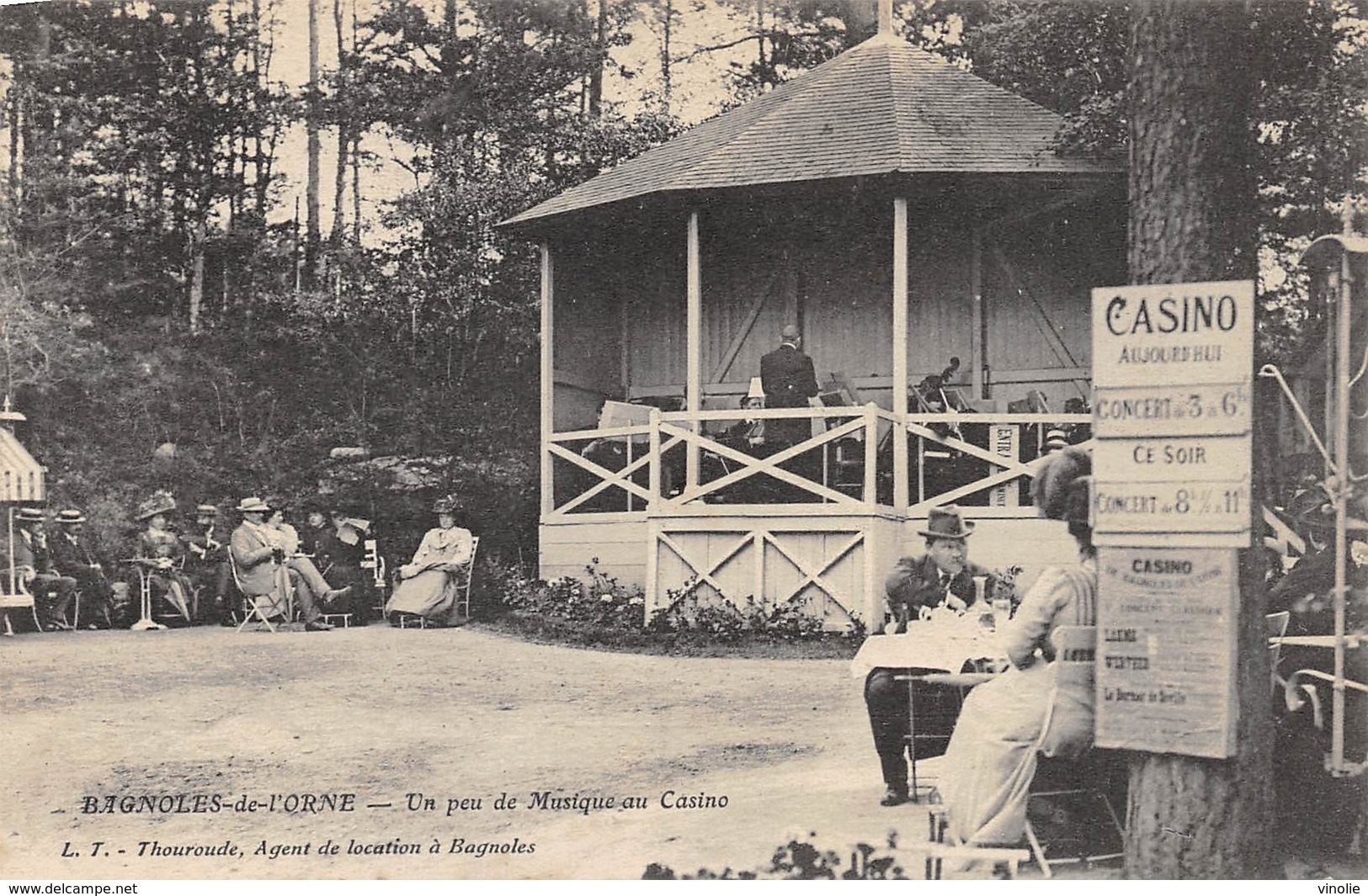 A-19-2168 : BAGNOLES DE L 'ORNE. MUSIQUE AU CASINO. KIOSQUE - Bagnoles De L'Orne