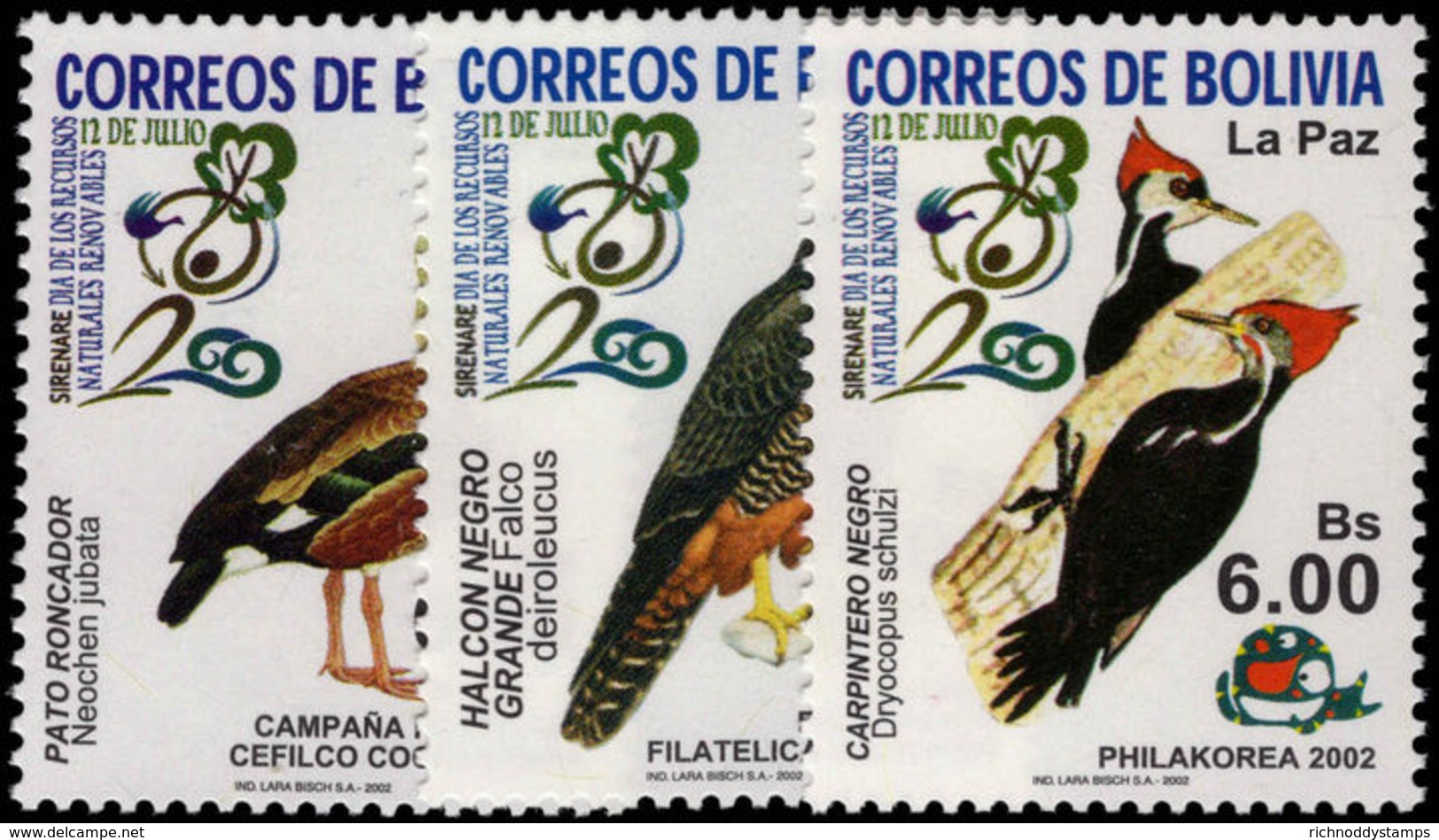 Bolivia 2002 Day Of Natural Resources Unmounted Mint. - Bolivia