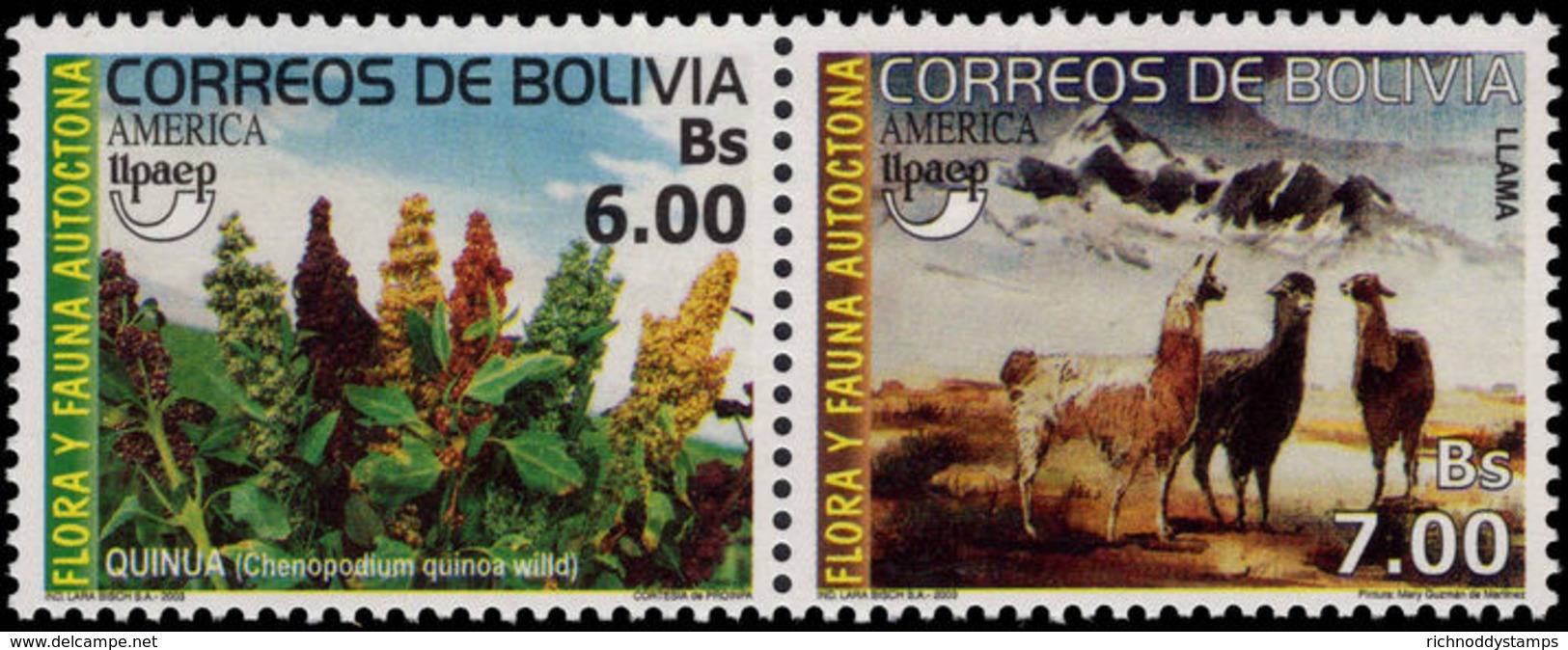 Bolivia 2003 Flora And Fauna Unmounted Mint. - Bolivia