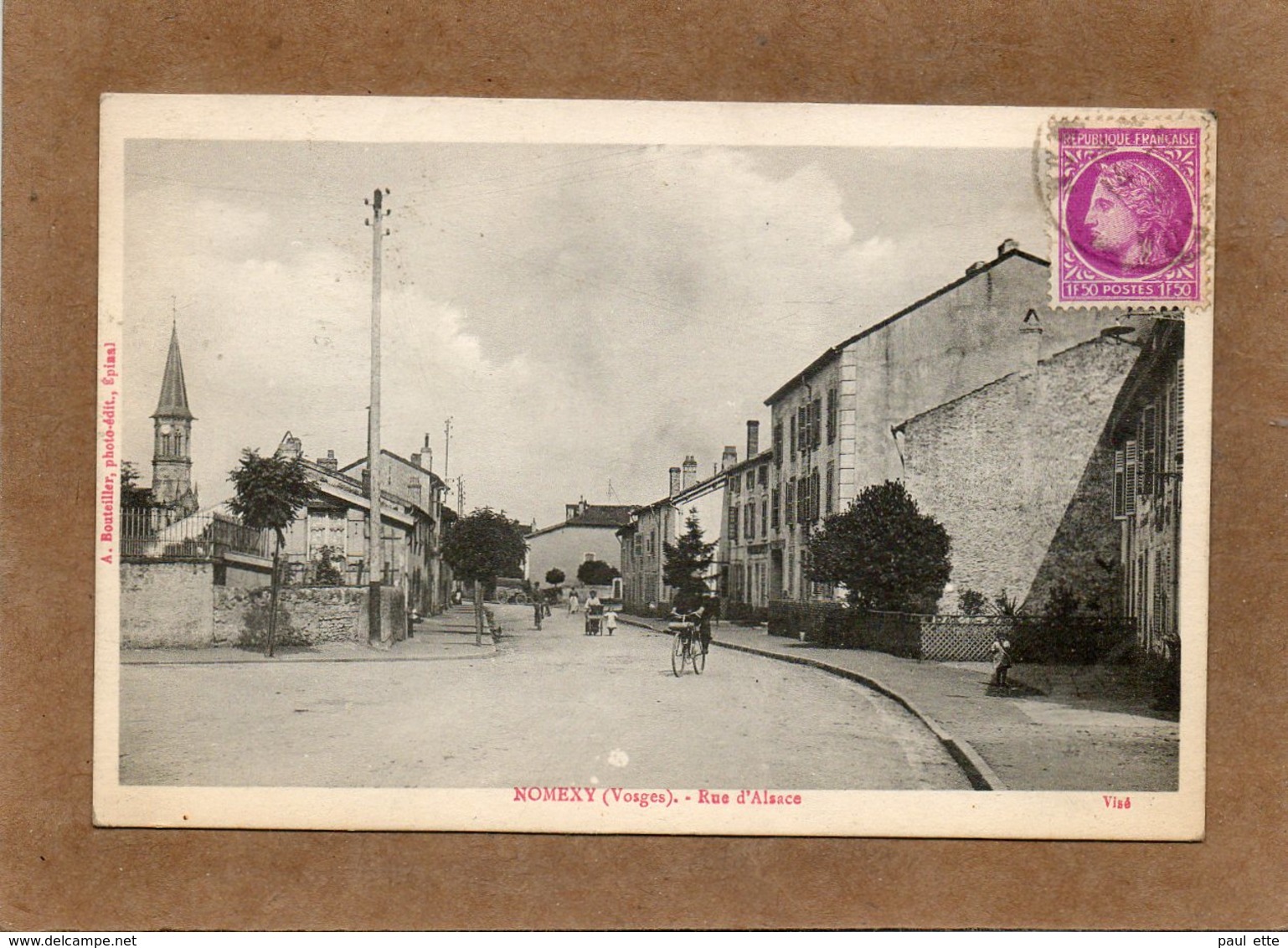 CPA - NOMEXY (88) - Aspect De La Rue D'Alsace En 1946 - Nomexy