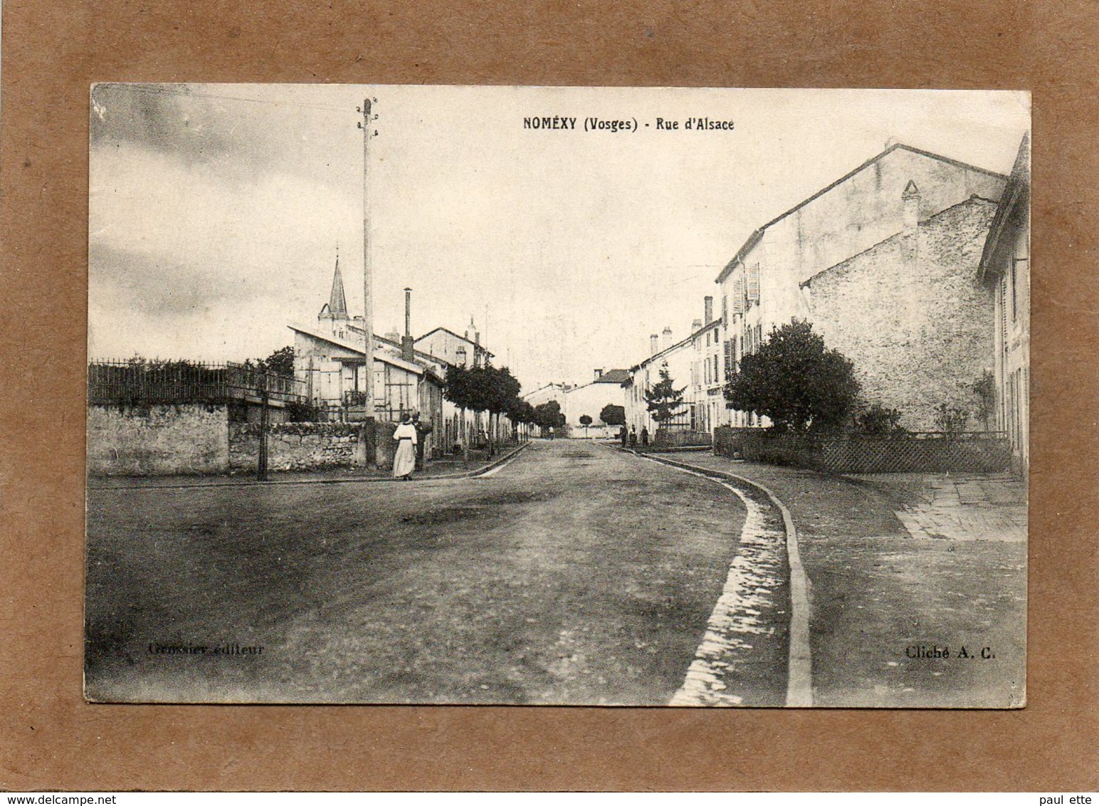 CPA - NOMEXY (8) - Aspect De La Rue D'Alsace En 1918 - Nomexy
