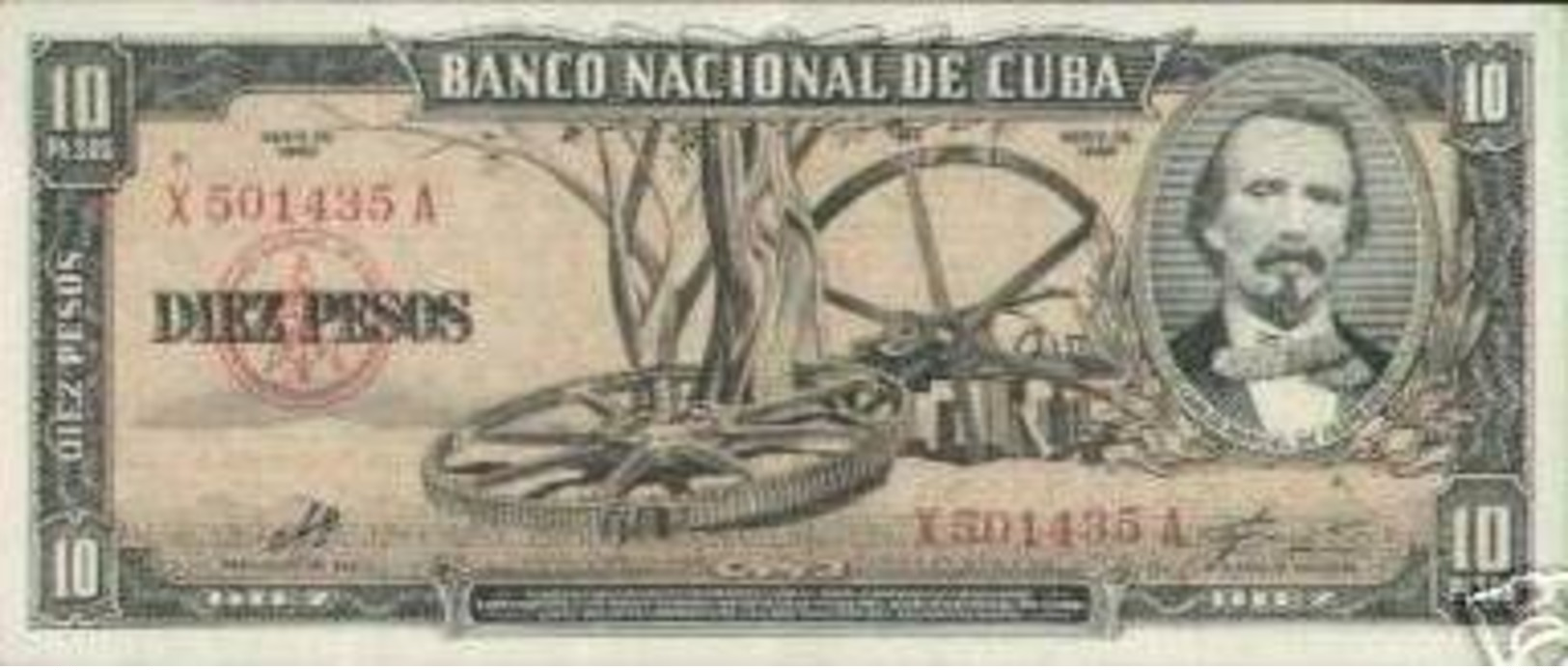 CUBA/KUBA 1960 BANCONOTA 10 PESOS  CON FIRMA DI CHE GUEVARA - Cuba