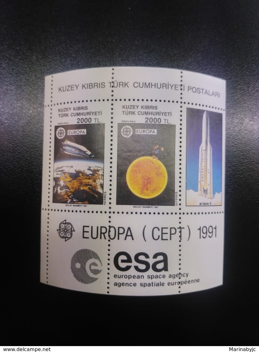 W) 1991 TURKIA, SPACE SHIP, SUN, COHETE MNH - Europe (Other)