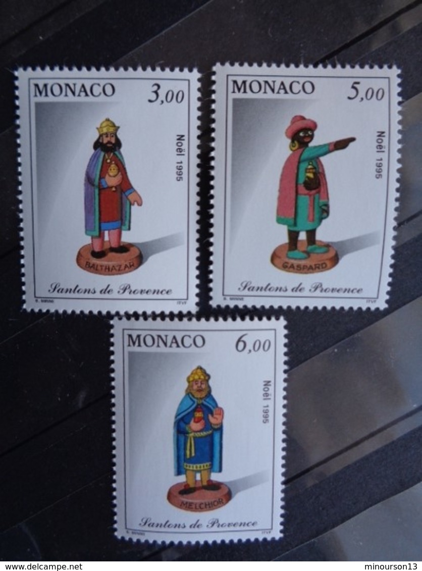 MONACO 1995 Y&T N° 2011 à 2013 ** - NOEL, SANTONS DE PROVENCE - Unused Stamps