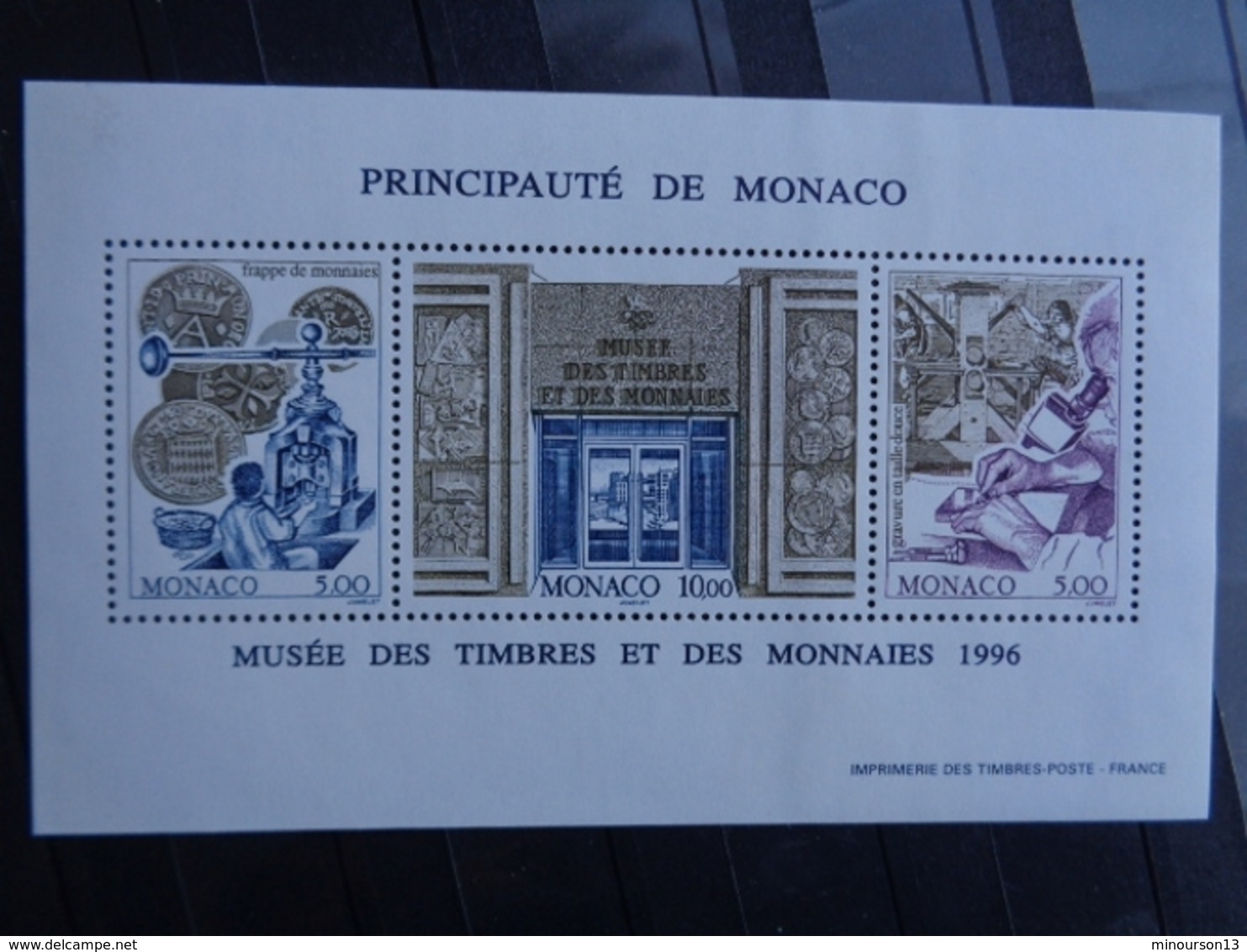 MONACO 1996 BLOC Y&T N° 73 **  - MUSEE DES TIMBRES ET DES MONNAIES - Unused Stamps